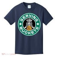 Basketball Funny Serving Buckets Great Kids T-Shirt thumb 0