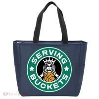 Basketball Funny Serving Buckets Great Tote Bag thumb 0