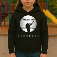 Baseball Funny sport Baseball   Kids Hoodie thumb 3