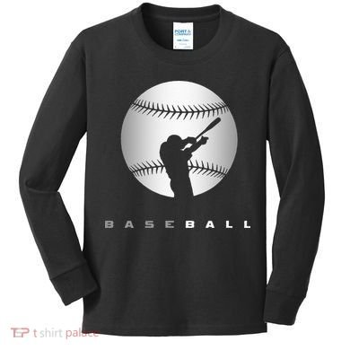 Baseball Funny sport Baseball   Kids Long Sleeve Shirt