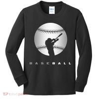Baseball Funny sport Baseball   Kids Long Sleeve Shirt thumb 0