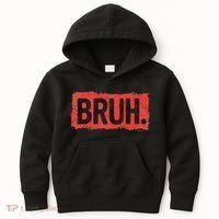 Bruh Funny Saying Meme Bro Boy Slang Kids Hoodie thumb 0