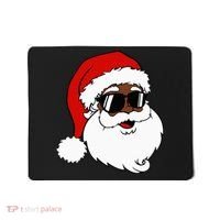 Black Funny Santa Claus Sunglasses Christmas Xmas Mousepad thumb 0