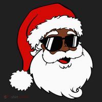 Black Funny Santa Claus Sunglasses Christmas Xmas Hat thumb 2