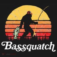 Bigfoot Fishing Shirt Funny Retro Sasquatch Dad Women's Tank Top thumb 5