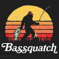 Bigfoot Fishing Shirt Funny Retro Sasquatch Dad Hat thumb 2