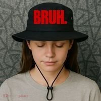 Bruh Funny Saying Bucket Hat thumb 3
