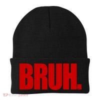 Bruh Funny Saying Beanie thumb 0