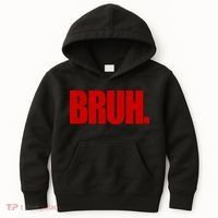 Bruh Funny Saying Kids Hoodie thumb 0