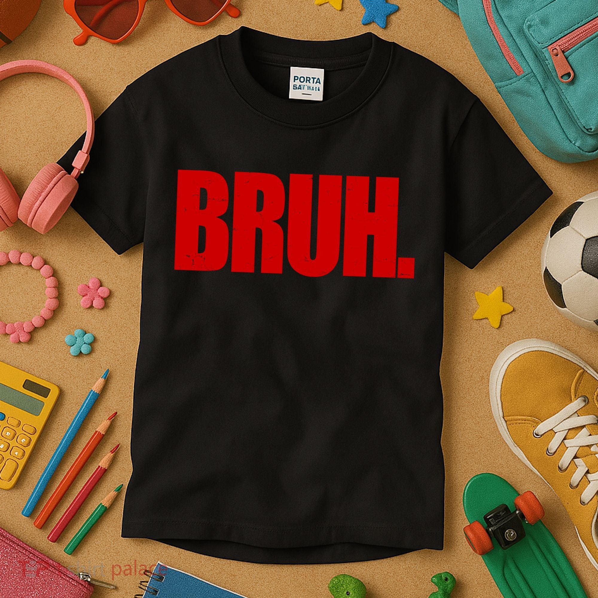 Bruh Funny Saying Kids T-Shirt