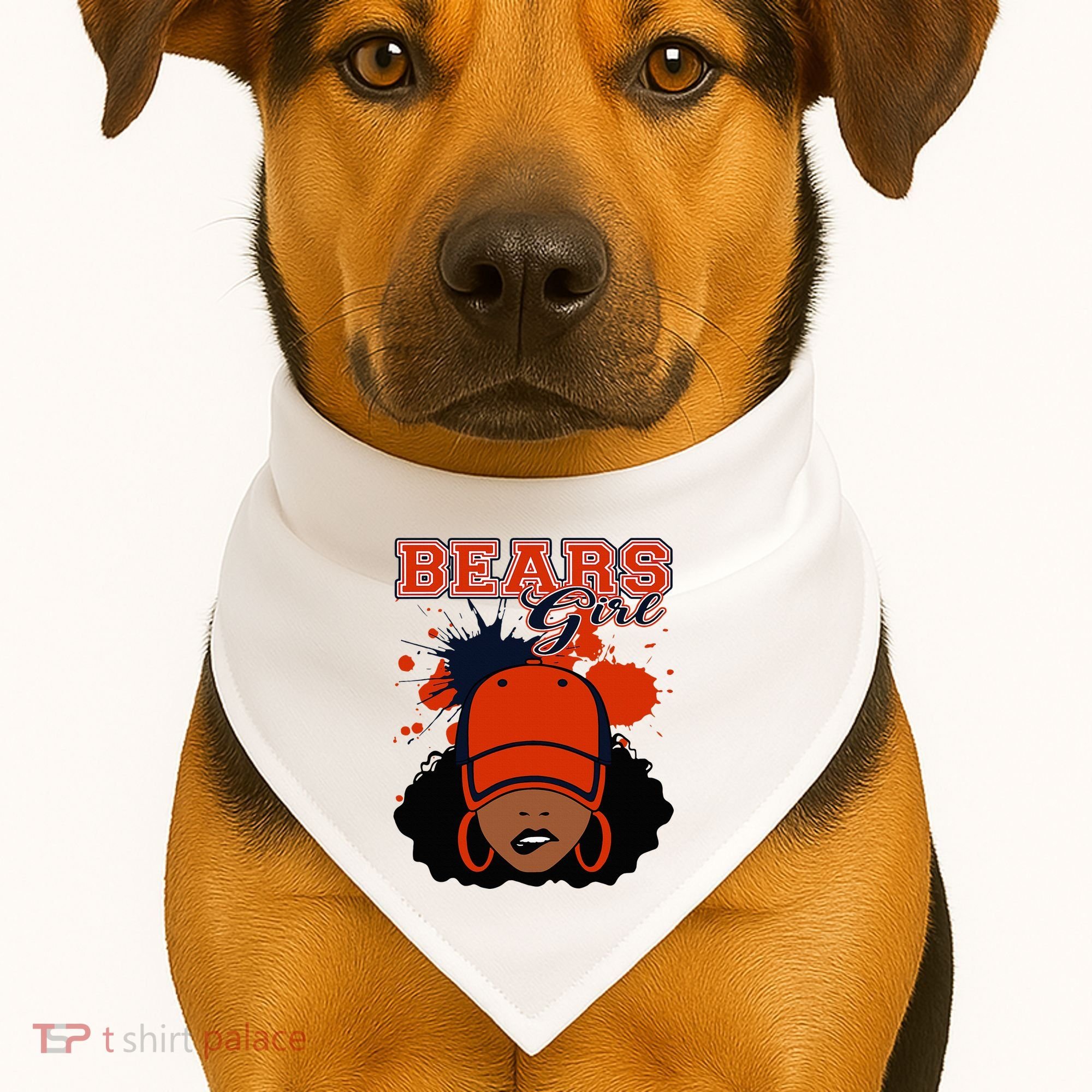 Bears Fanatic Show Your Team Spirit with Sports Gear USA-Made Doggie Bandana