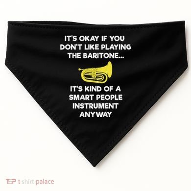 Baritone Funny Smart Baritone Player USA-Made Doggie Bandana