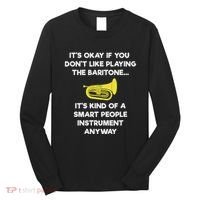 Baritone Funny Smart Baritone Player Long Sleeve Shirt thumb 0