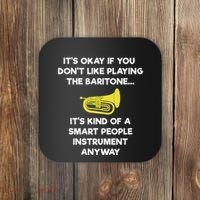 Baritone Funny Smart Baritone Player Coaster thumb 0