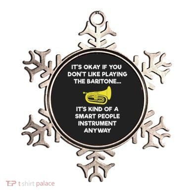 Baritone Funny Smart Baritone Player Ornament