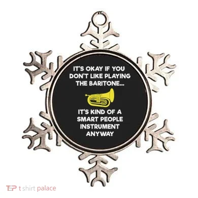Baritone Funny Smart Baritone Player Ornament
