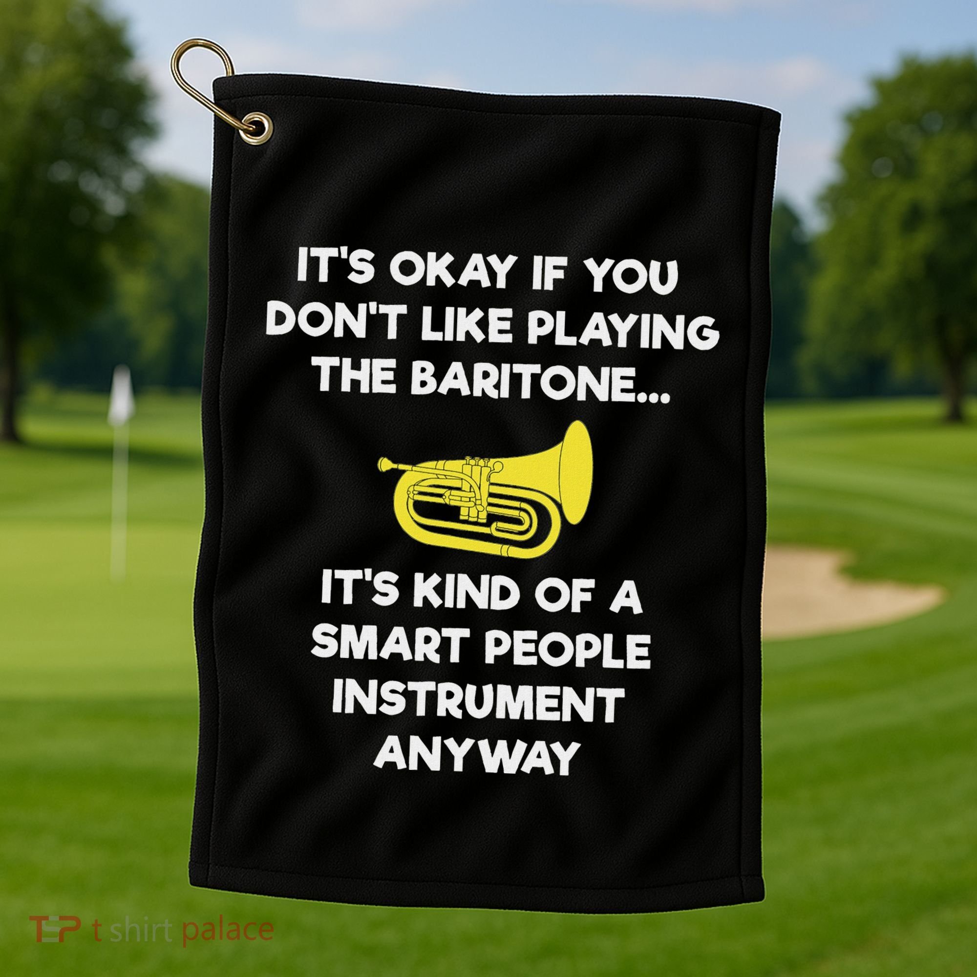 Baritone Funny Smart Baritone Player Golf Towel