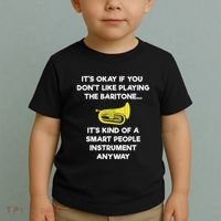 Baritone Funny Smart Baritone Player Toddler T-Shirt thumb 2