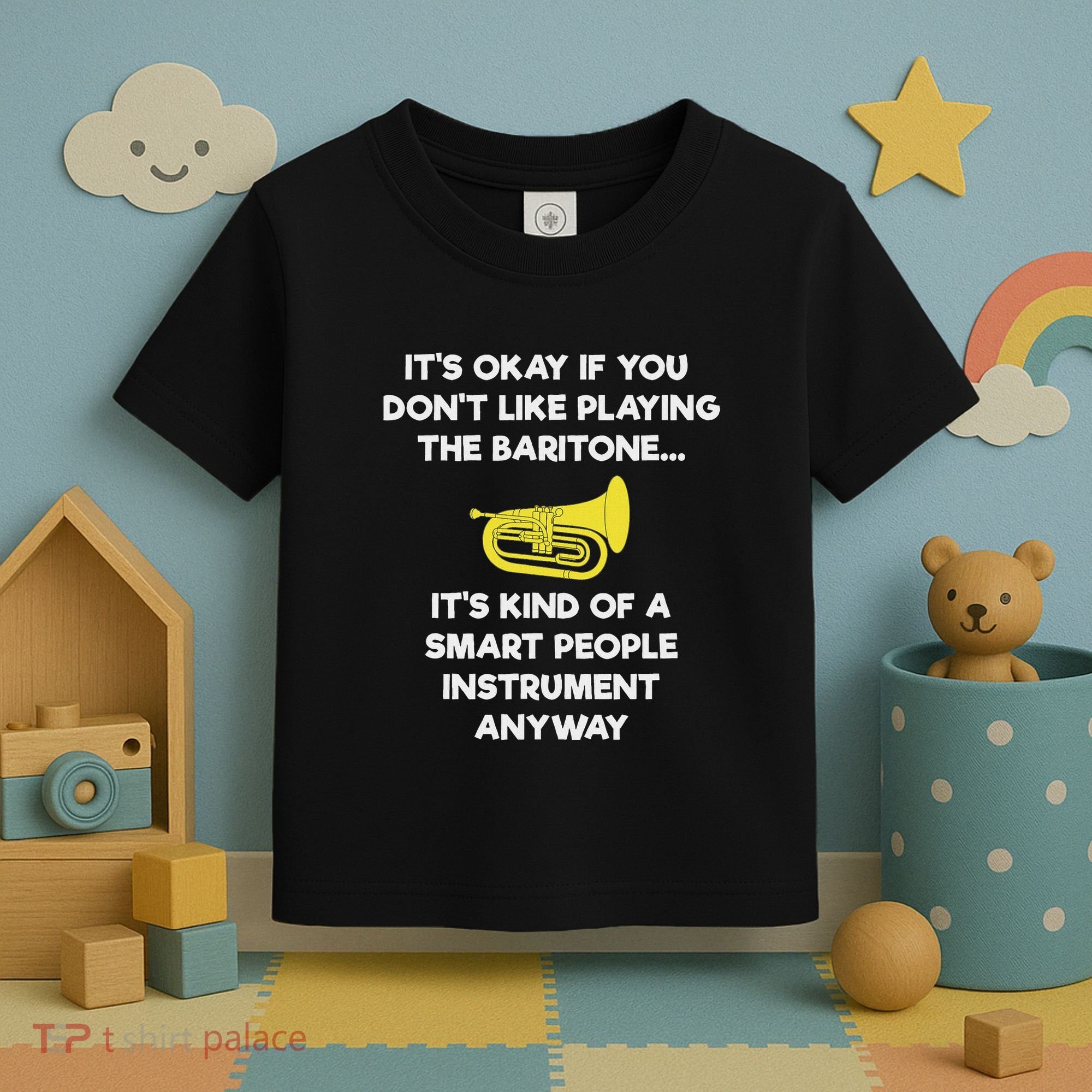 Baritone Funny Smart Baritone Player Toddler T-Shirt