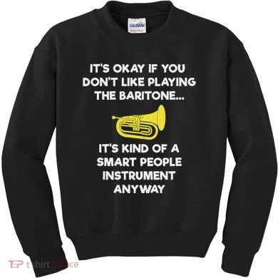 Baritone Funny Smart Baritone Player Kids Sweatshirt