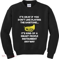 Baritone Funny Smart Baritone Player Kids Sweatshirt thumb 0