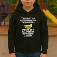 Baritone Funny Smart Baritone Player Kids Hoodie thumb 3