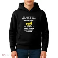 Baritone Funny Smart Baritone Player Kids Hoodie thumb 4