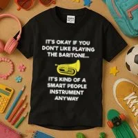 Baritone Funny Smart Baritone Player Kids T-Shirt thumb 3