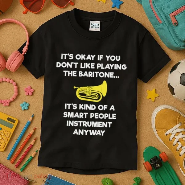 Baritone Funny Smart Baritone Player Kids T-Shirt