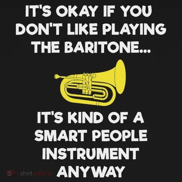 Baritone Funny Smart Baritone Player Kids T-Shirt