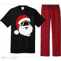 Black Funny Santa Claus Sunglasses Christmas Xmas Pajama Set thumb 0