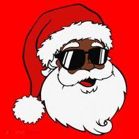 Black Funny Santa Claus Sunglasses Christmas Xmas Santa Hat thumb 1