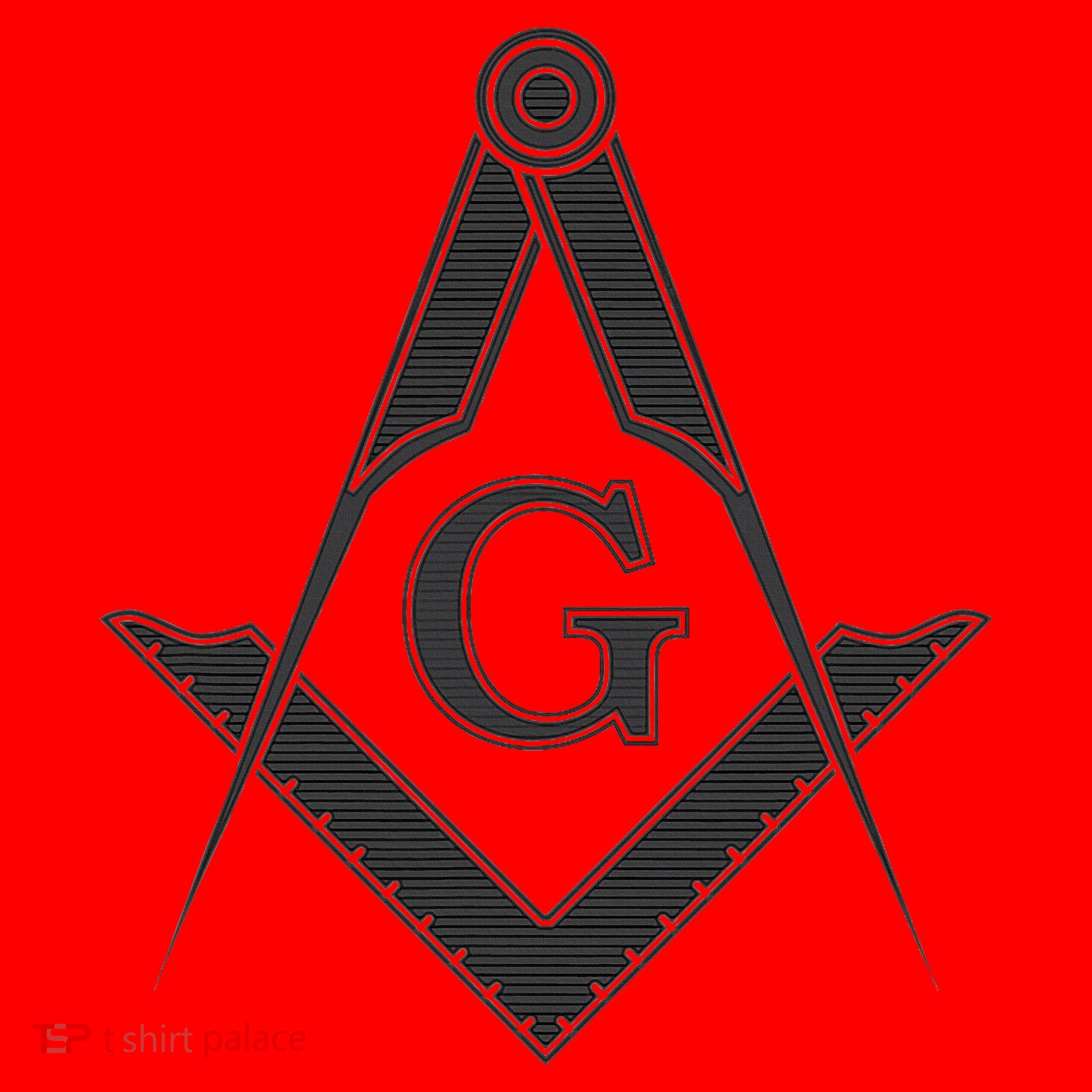 Black Freemason Square And Compass Master Mason Santa Hat