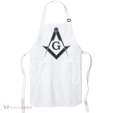 Black Freemason Square And Compass Master Mason Apron