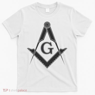 Black Freemason Square And Compass Master Mason T-Shirt