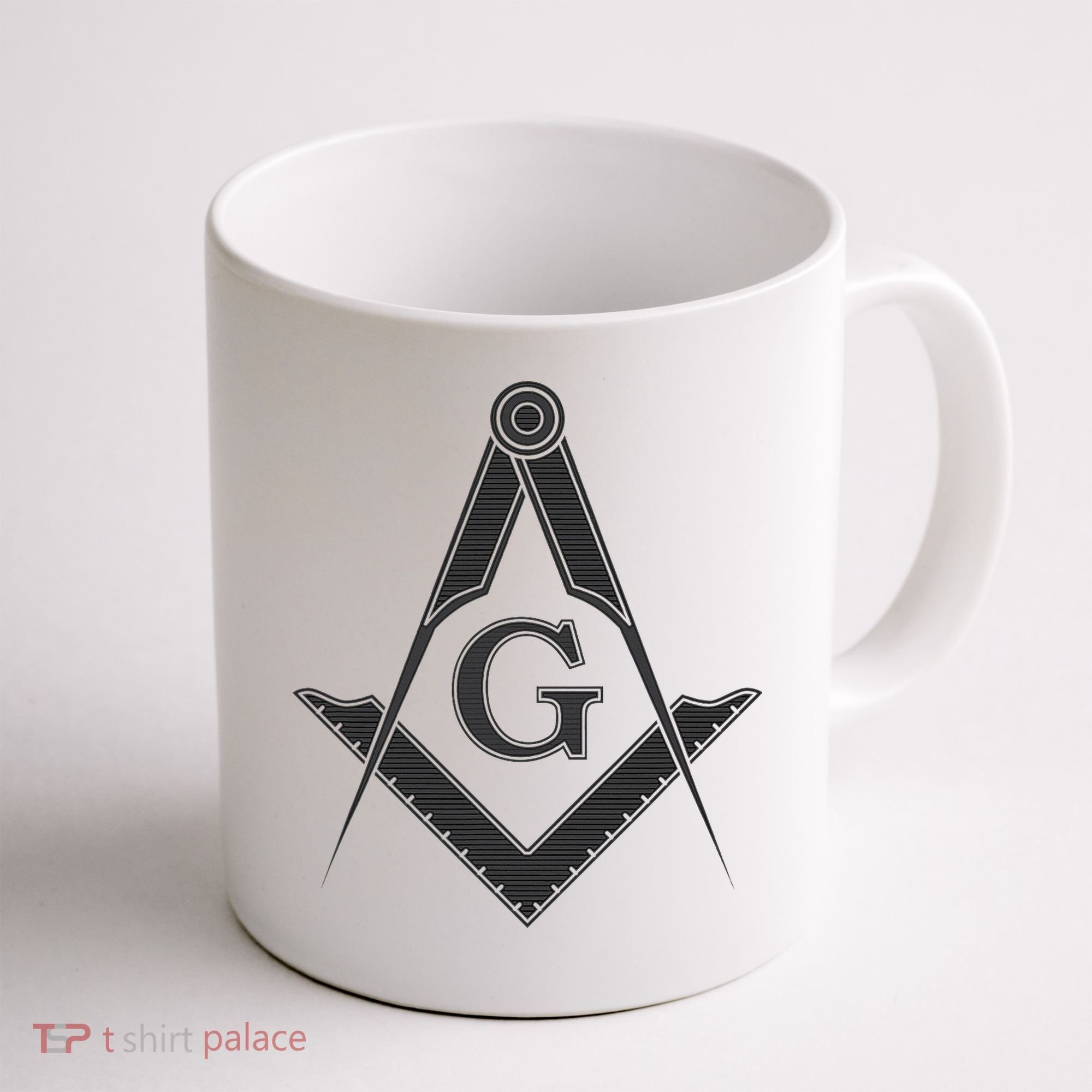 Black Freemason Square And Compass Master Mason Coffee Mug