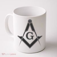 Black Freemason Square And Compass Master Mason Coffee Mug thumb 0