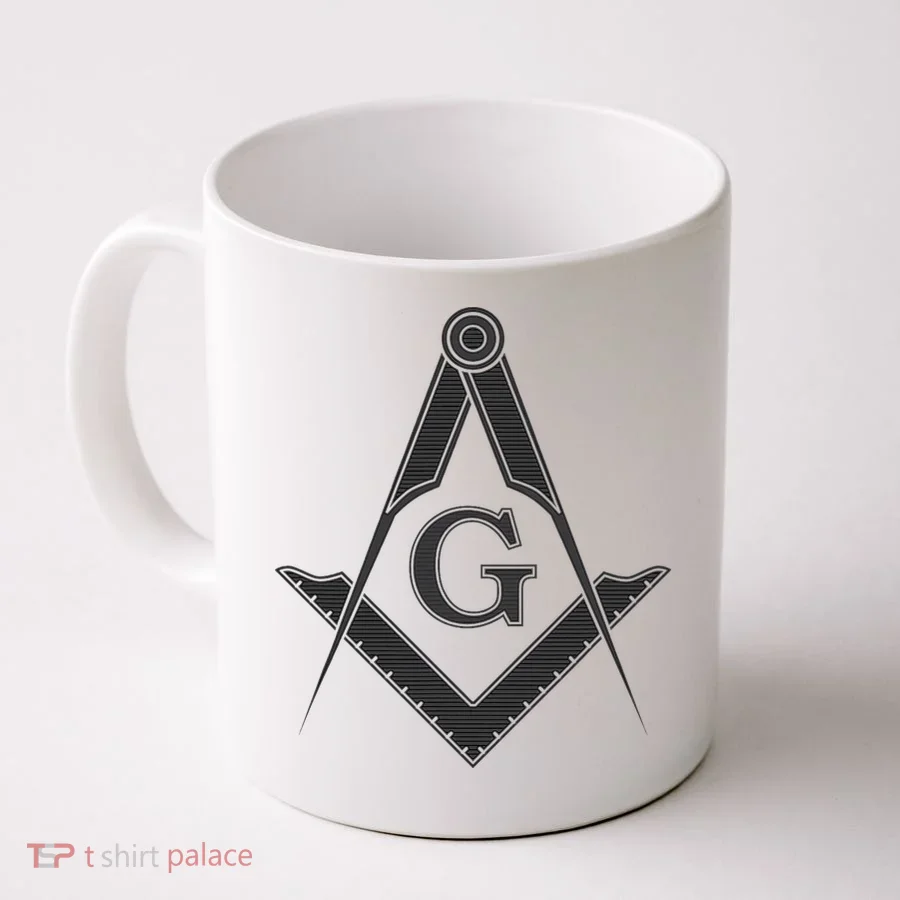 Black Freemason Square And Compass Master Mason Coffee Mug