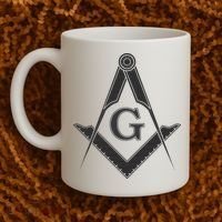 Black Freemason Square And Compass Master Mason Coffee Mug thumb 2