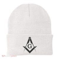 Black Freemason Square And Compass Master Mason Beanie thumb 0