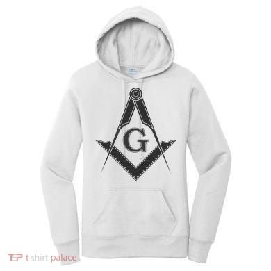 Black Freemason Square And Compass Master Mason Women's Hoodie