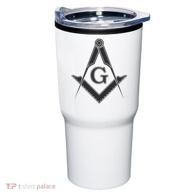 Black Freemason Square And Compass Master Mason Tumbler