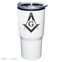 Black Freemason Square And Compass Master Mason Tumbler thumb 0
