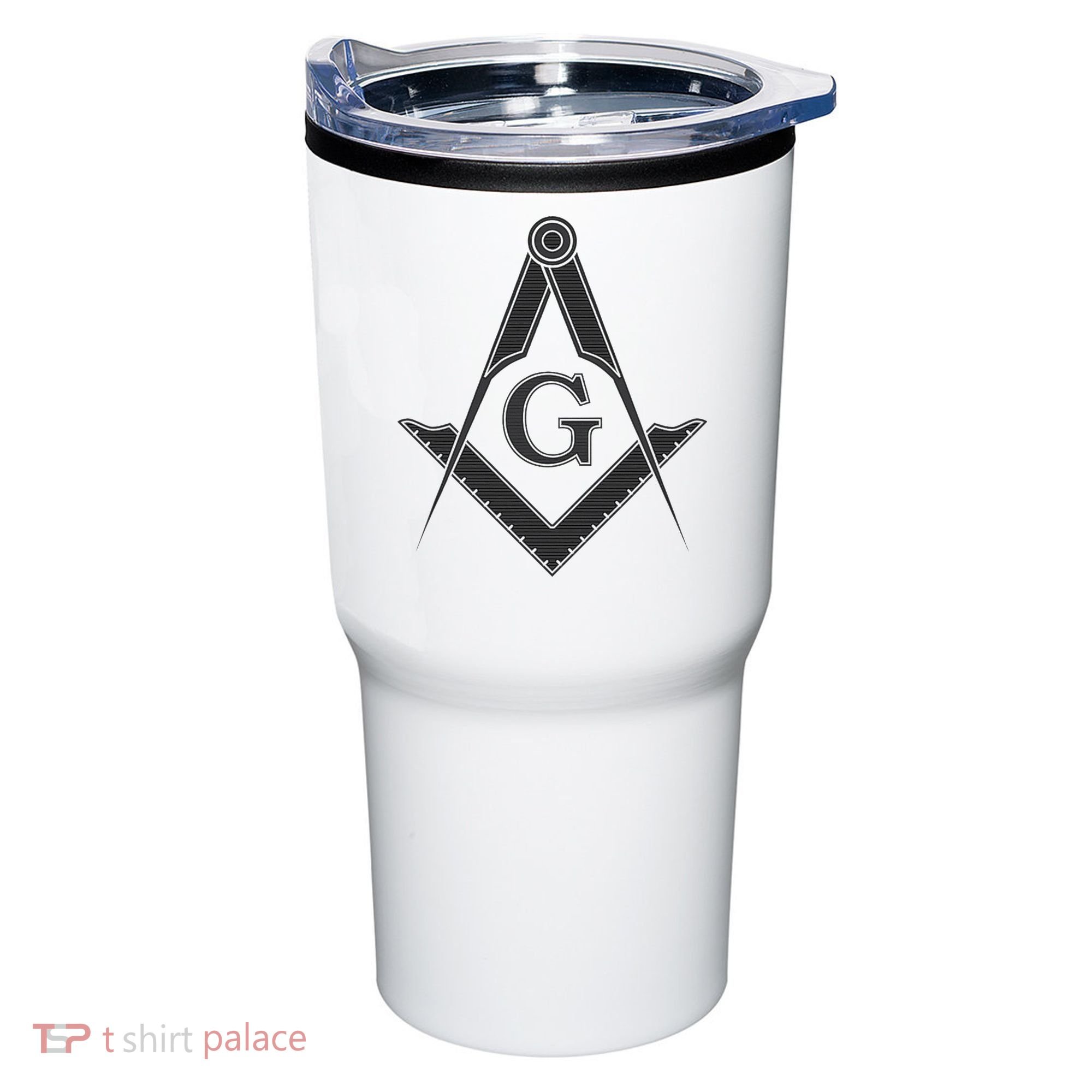 Black Freemason Square And Compass Master Mason Tumbler