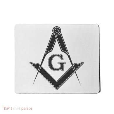 Black Freemason Square And Compass Master Mason Mousepad