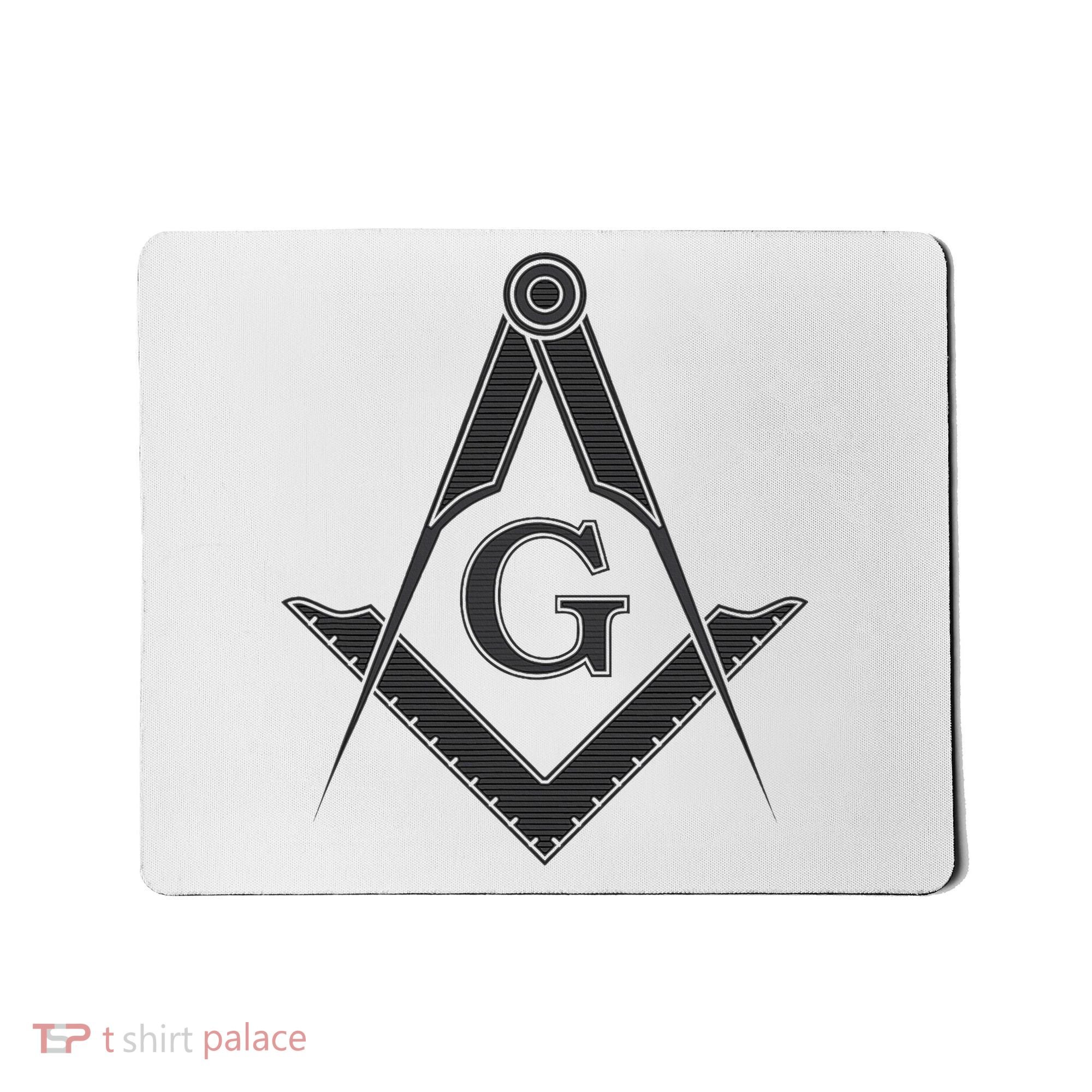 Black Freemason Square And Compass Master Mason Mousepad