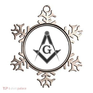 Black Freemason Square And Compass Master Mason Ornament