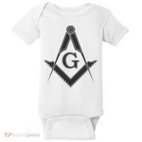 Black Freemason Square And Compass Master Mason Baby Bodysuit thumb 0
