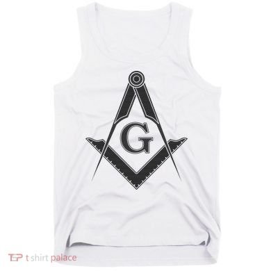 Black Freemason Square And Compass Master Mason Tank Top