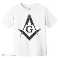 Black Freemason Square And Compass Master Mason Toddler T-Shirt thumb 0